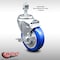 Service Caster 4 Inch SS Blue Polyurethane Wheel Swivel 1/2 Inch Threaded Stem Caster with Brake SCC-SSTS20S414-PPUB-BLUE-TLB-121315 - alternate 2